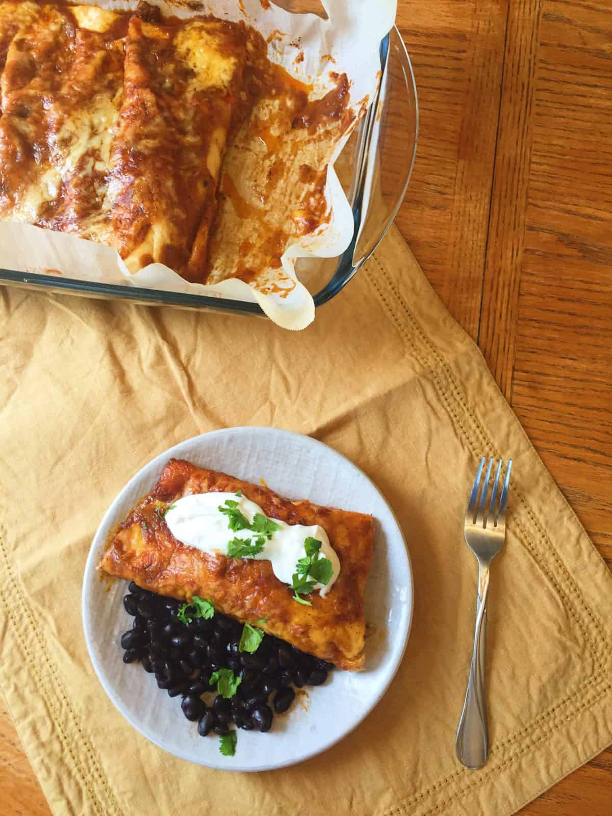 Ground Turkey Enchiladas