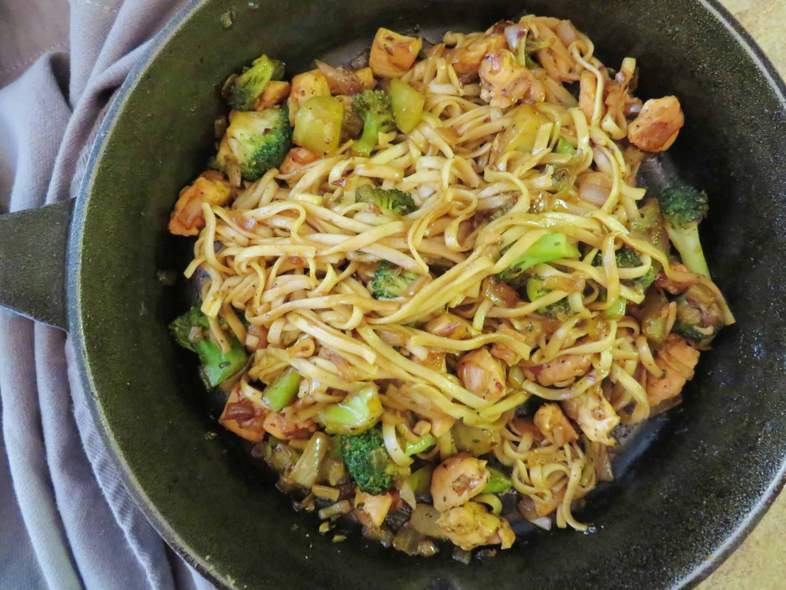 Chicken Broccoli Noodle Stir Fry