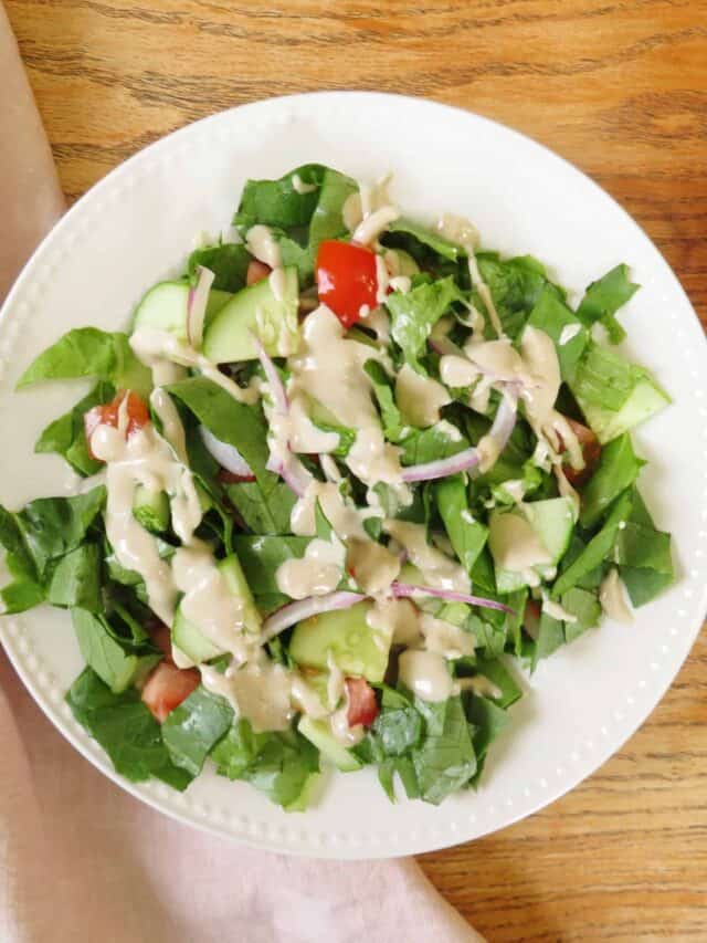 Easy Tahini Salad Dressing Recipe The Midwest Kitchen Blog