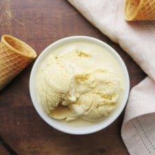homemade vanilla ice cream