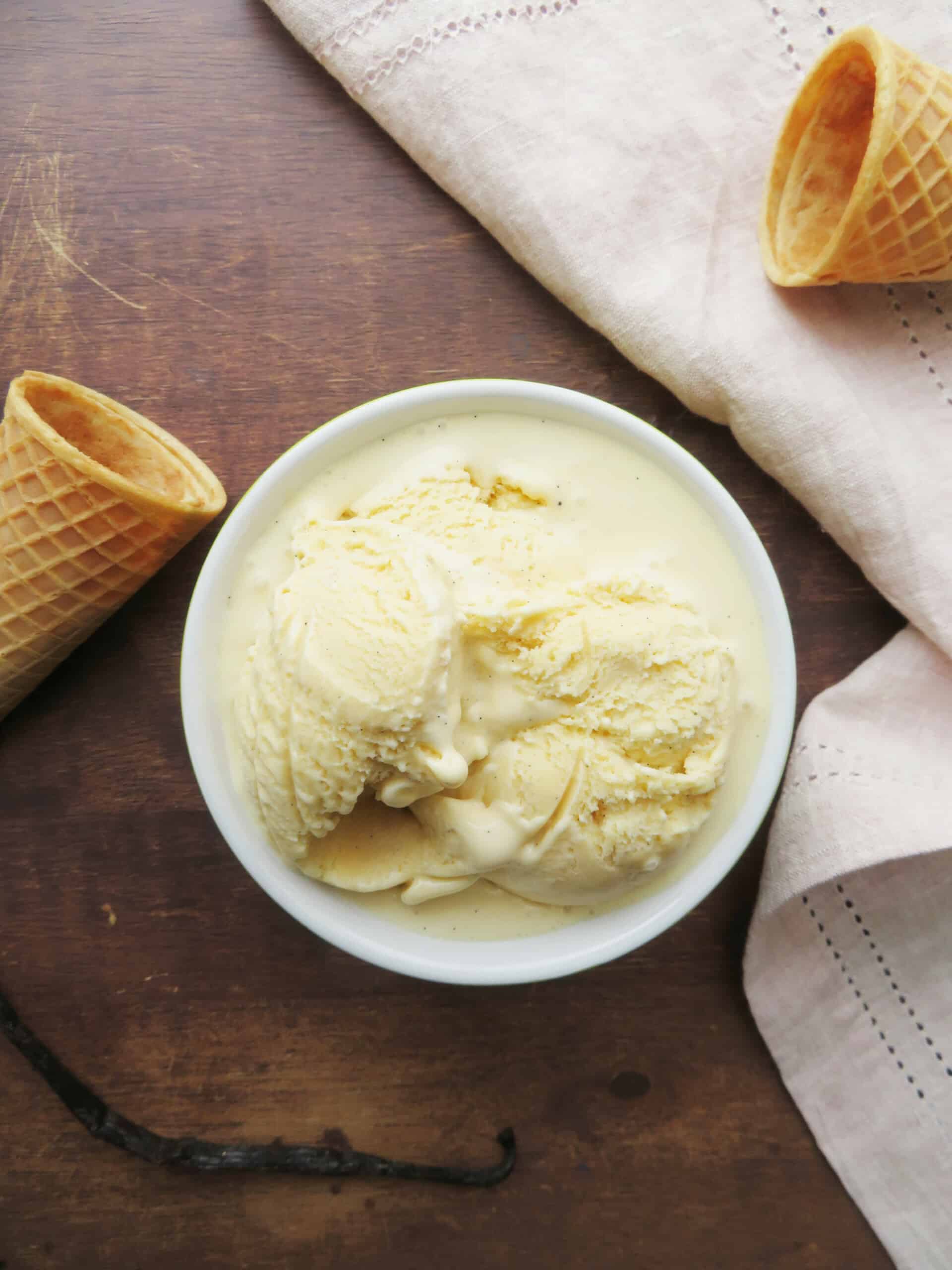 homemade vanilla ice cream