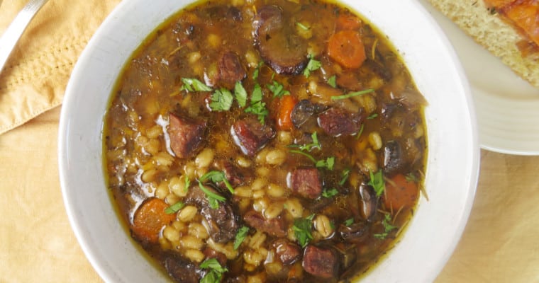 quick beef and barley soup