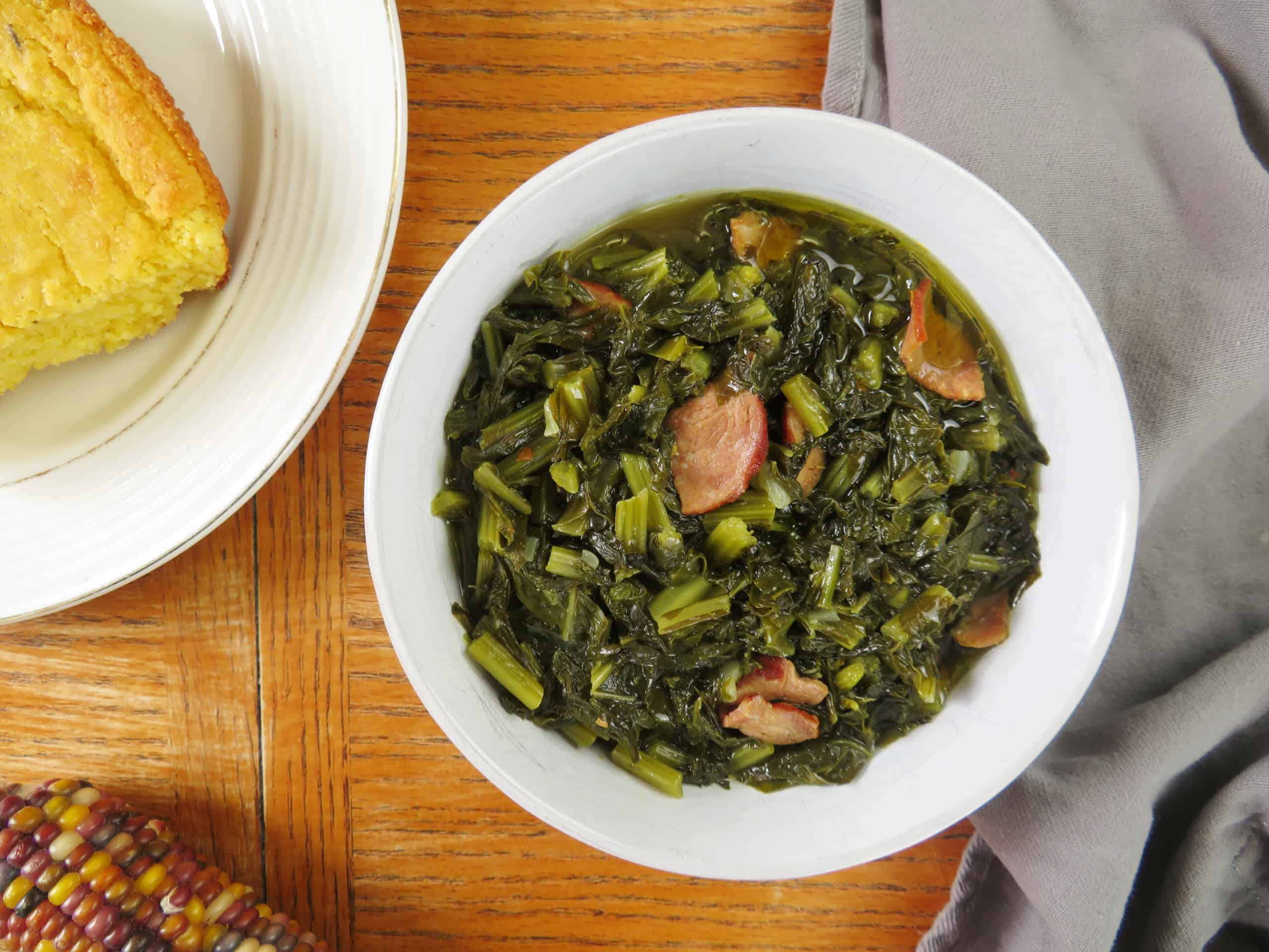 Easy Southern Mixed Greens Recipe (Collard,Turnips)