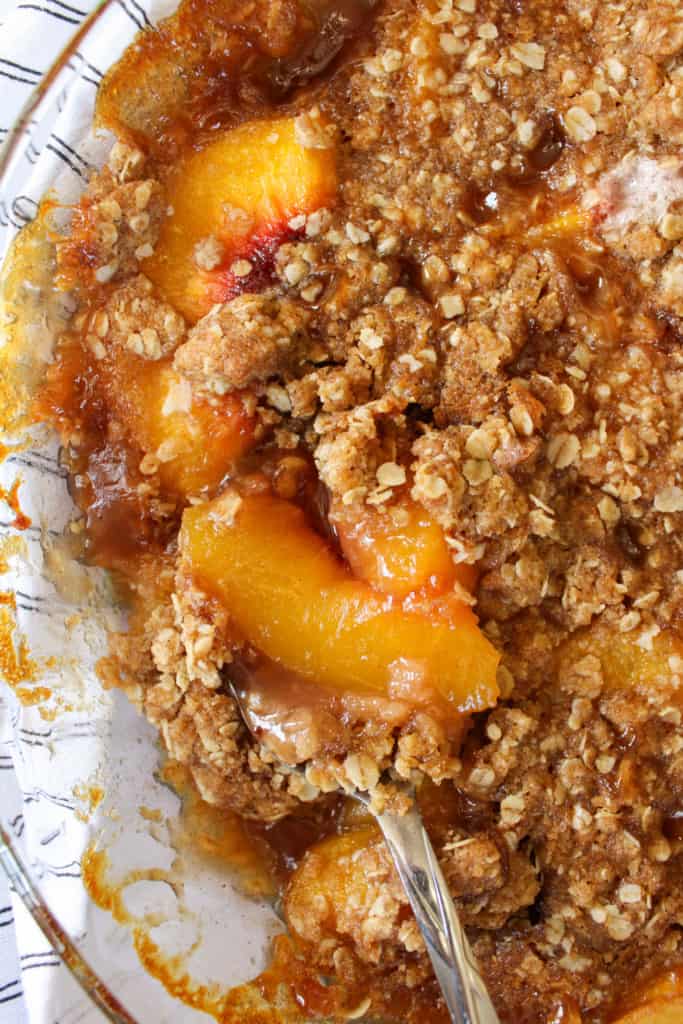 blueberry peach crisp