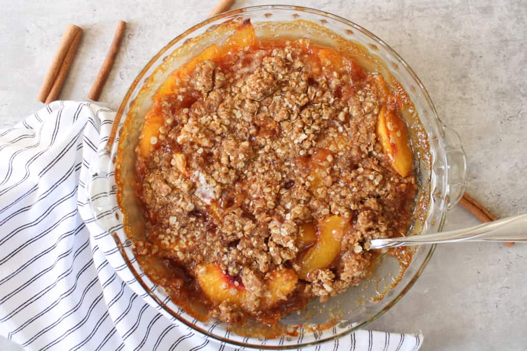 peach crisp without oats
