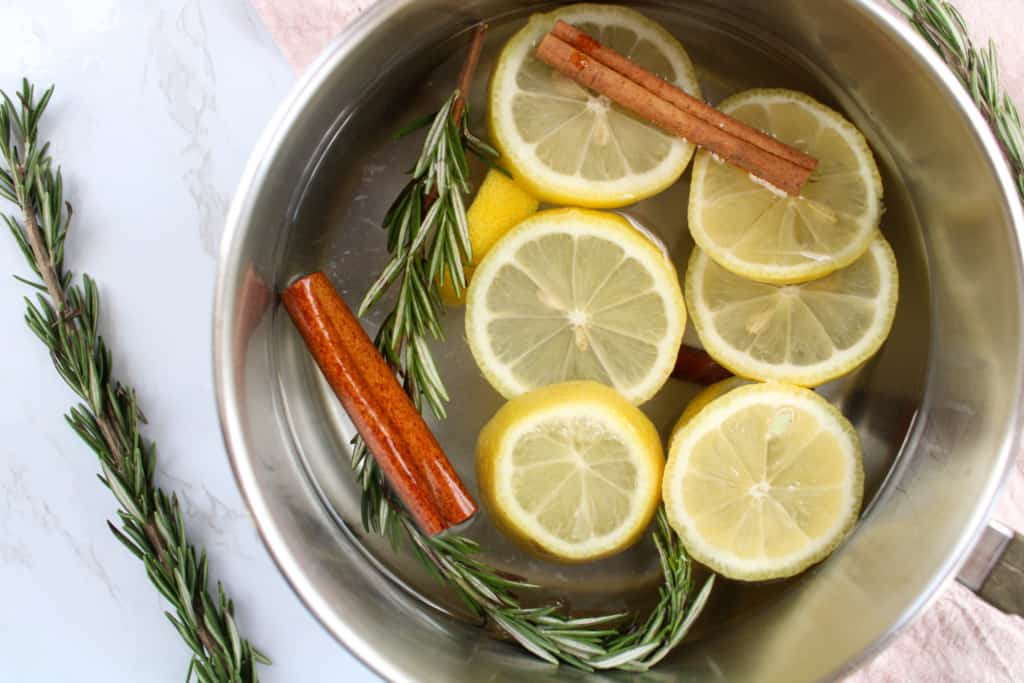 Lemon Rosemary and Cinnamon Stove Top Potpourri The Midwest Kitchen Blog