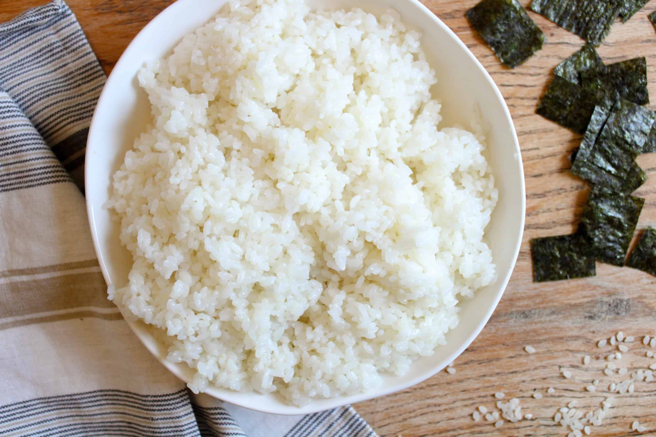 Simple Seasoned Sushi Rice Recipe