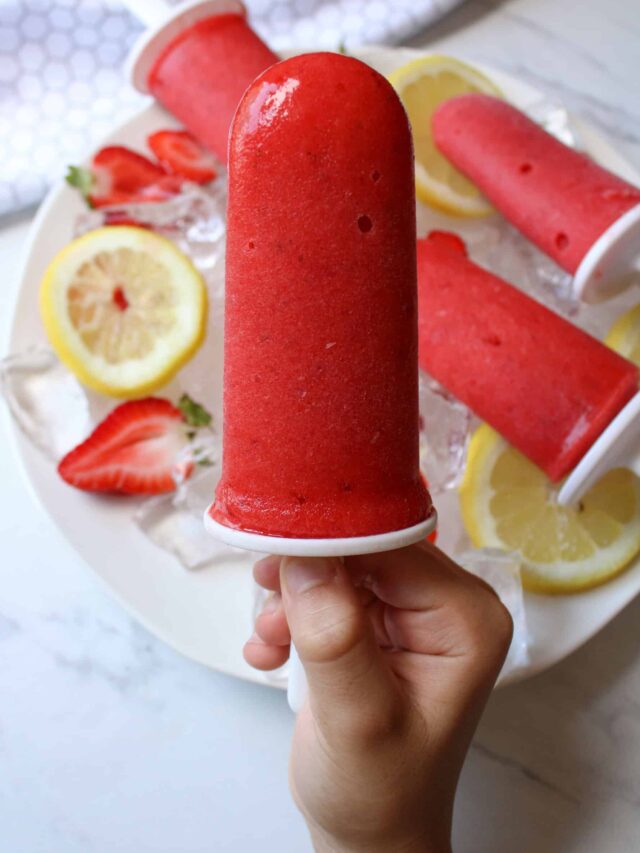 Strawberry Popsicles Recipe The Midwest Kitchen Blog
