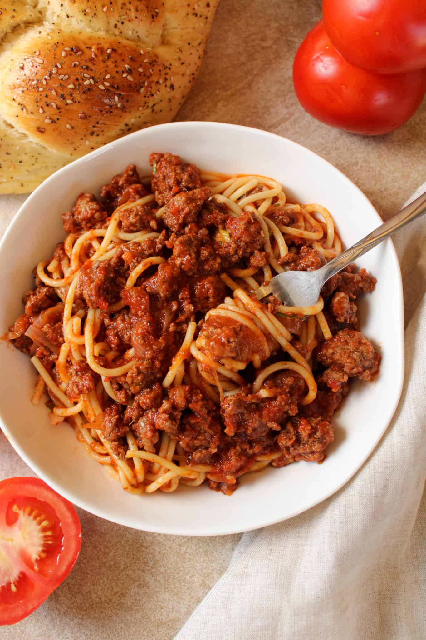 Bison Jollof Spaghetti - The Midwest Kitchen Blog