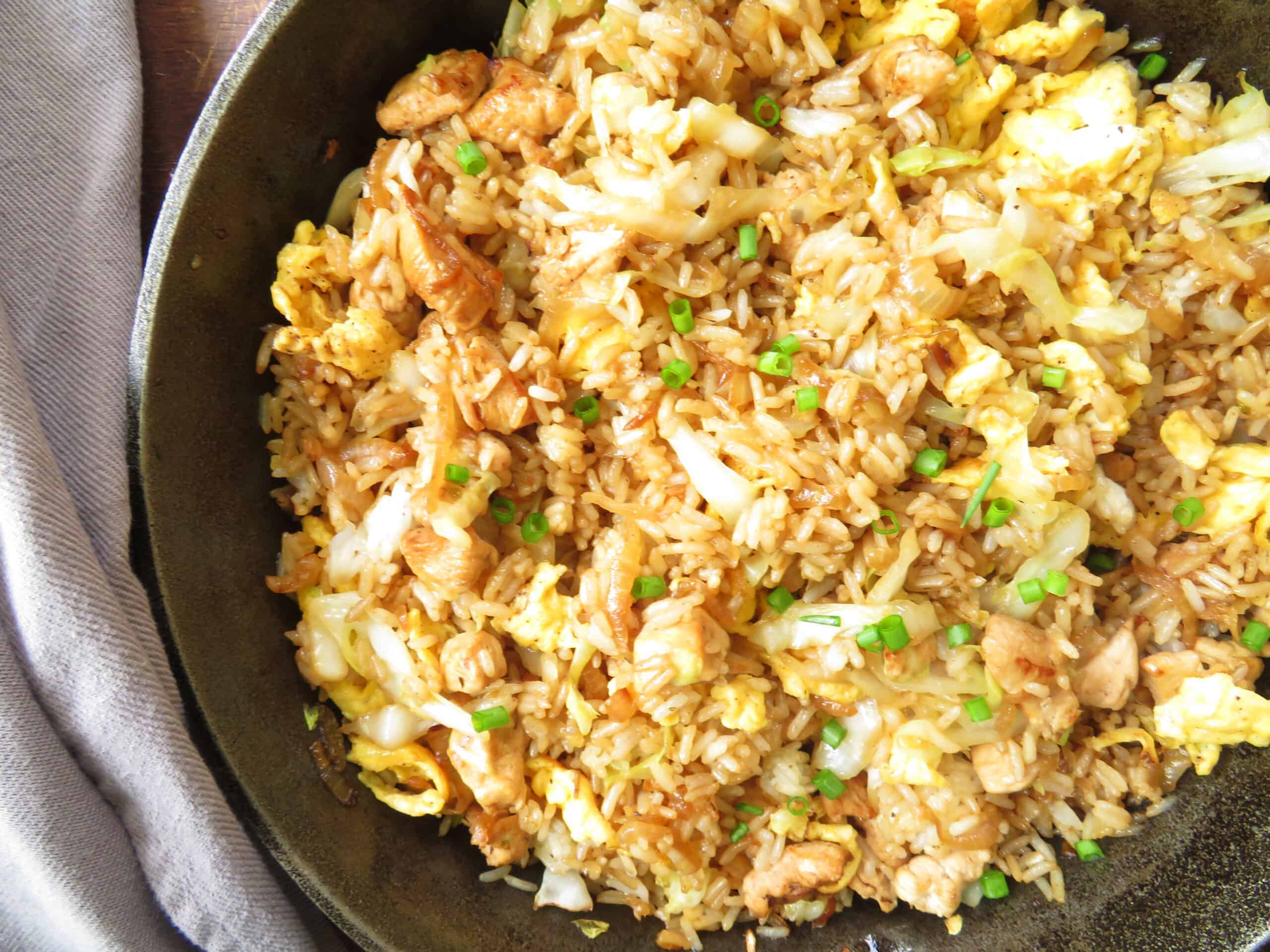 how to make chicken fried rice
