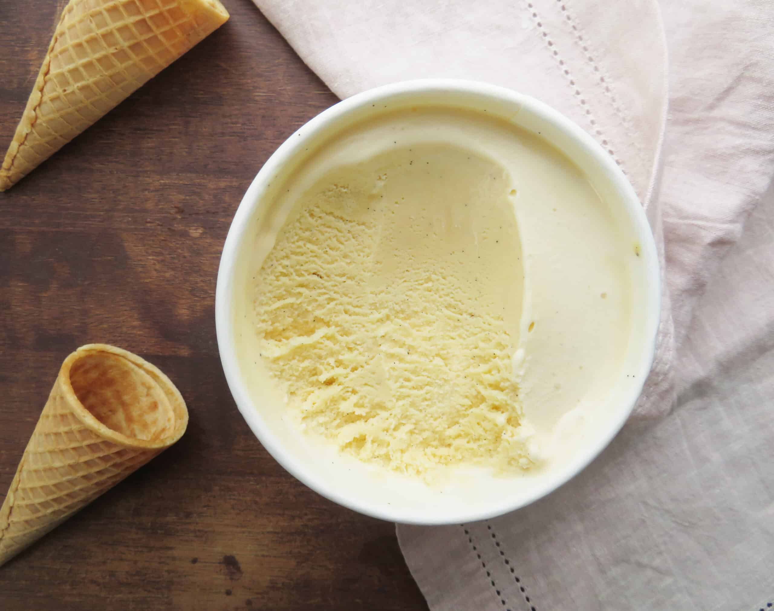 old fashioned vanilla ice cream