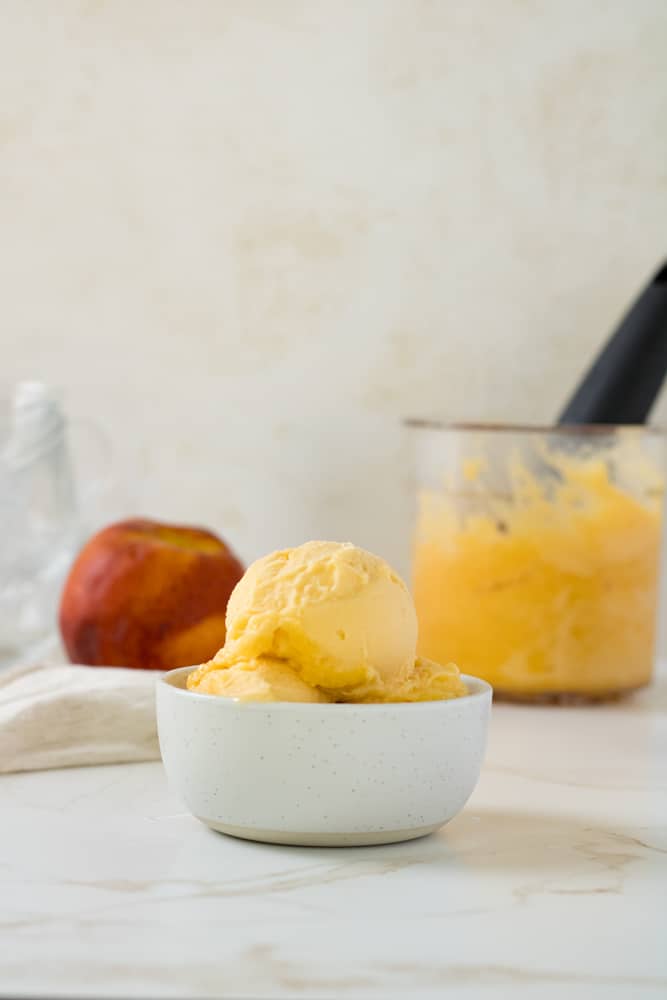 Peach Sorbet Ninja CREAMi Recipe