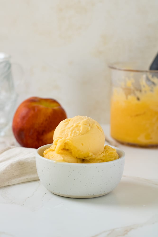 Sorbet in a bowl.