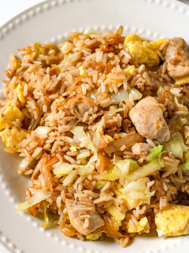 How To Make Fried Rice with Chicken and Cabbage The Midwest Kitchen Blog