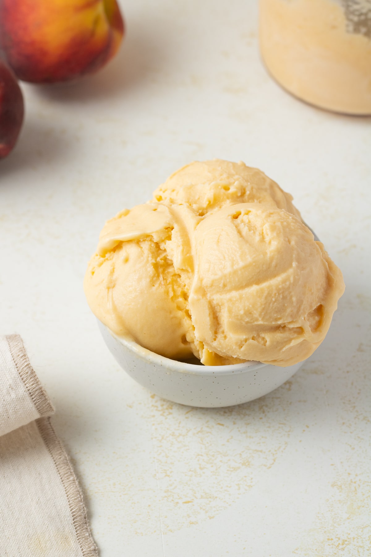 Close up image of ice cream in a bowl. 
