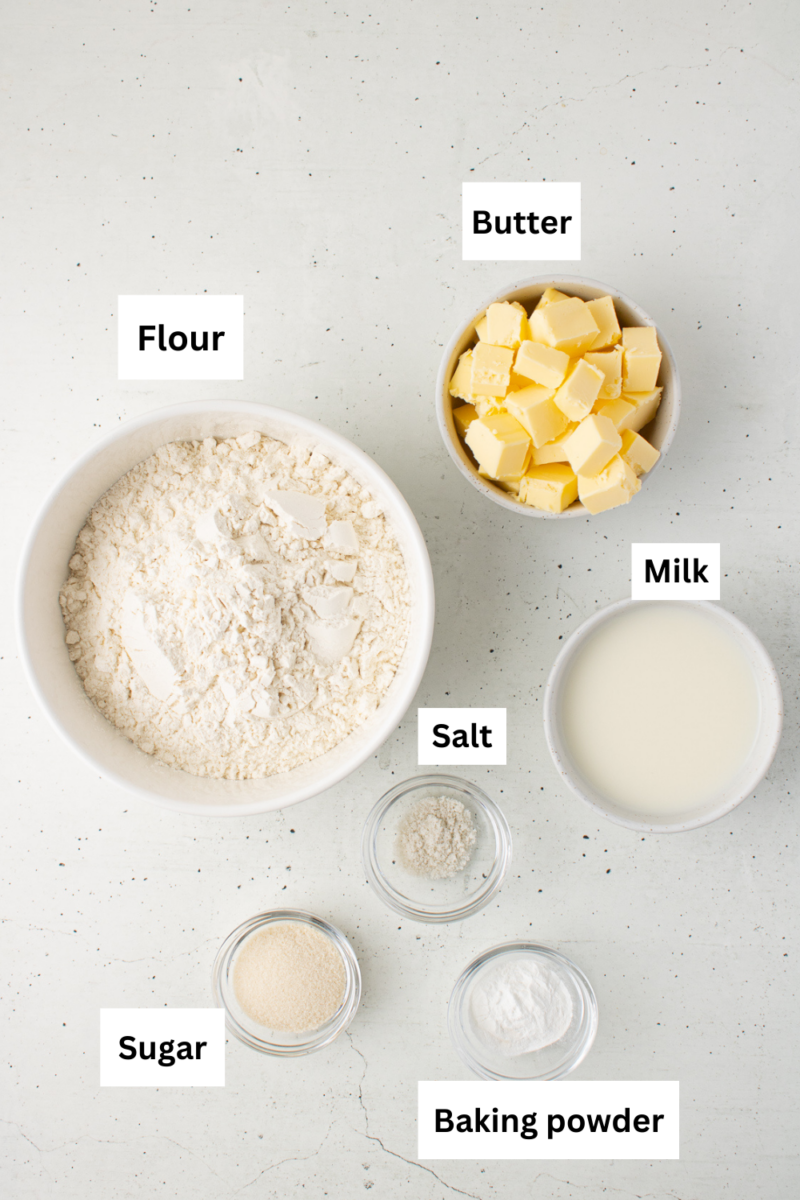 Turkey Pot Pie Biscuits Infographic Ingredient Image.