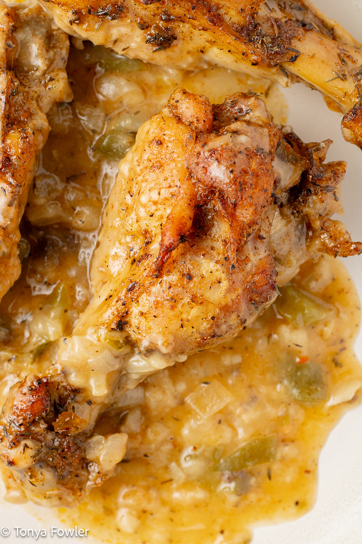 Cajun Smothered Turkey Wings - The Midwest Kitchen Blog