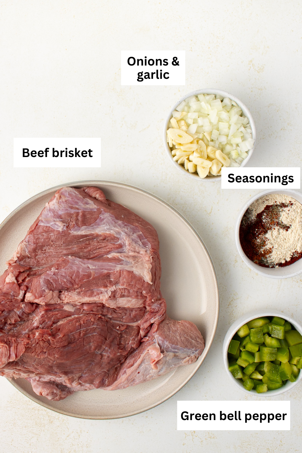 Brisket Ingredients Infographic.