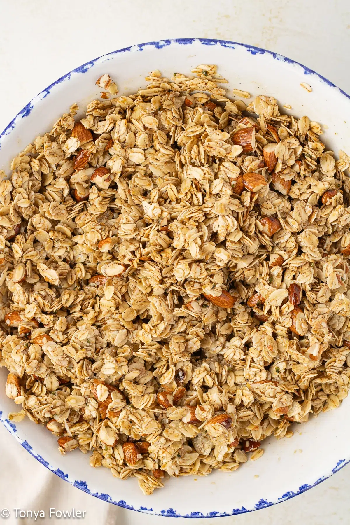 Granola in a bowl.